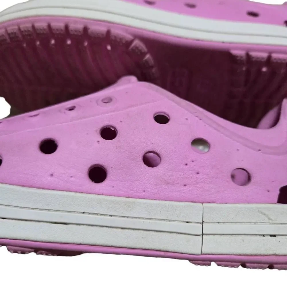 Crocs Girls Bump It Shoe Carnation/Oyster/pink Size US C12